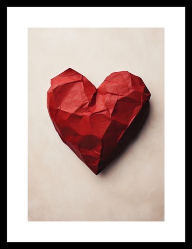 Plakat 21x29,7cm Kreślone Serce na Arena.pl