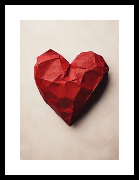 Plakat 21x29,7cm Kreślone Serce zdjęcie 3