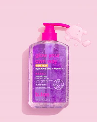 b.tan Glow Your Own Way Next Level Przezroczysty żel samoopalający 437ml na Arena.pl