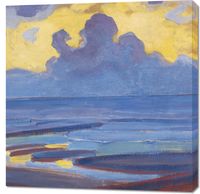 Obraz 90x90cm By the Sea, Piet Mondrian Vintage do Salonu