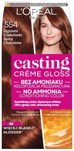 Loreal Casting Creme Gloss 554 Ognista Czekolada Farba Do Włosów zdjęcie 1