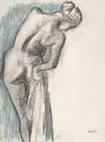 Naked woman, Edgar Degas - plakat 70x100 cm