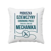 Poduszka dziewczyny chronionej przez troskliwego mechanika - poduszka