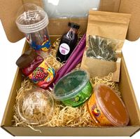 Zestaw do Bubble Tea KIT kubki słomki kulki + żelki 3x450g Dzień Kobiet