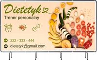 BANER REKLAMOWY 130x80 cm plandeka duży wybór DIETETYK TRENER PERSONALNY