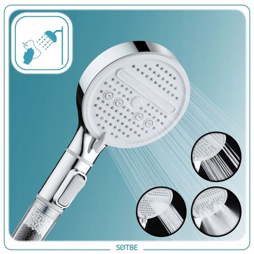 Słuchawka natryskowa pod prysznic DUŻA SOLIDNA start stop filtr kamienny na Arena.pl