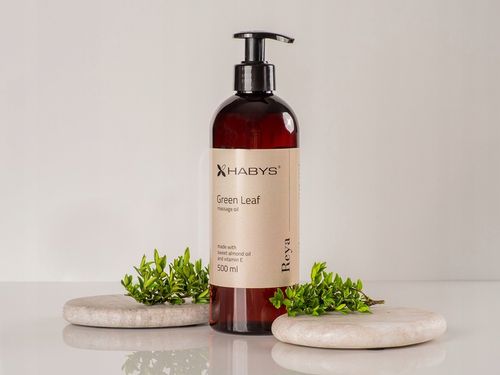 OLEJEK DO MASAŻU REYA GREEN LEAF 500 ML WITAMINA E UJĘDRNIA NAWILŻA na Arena.pl