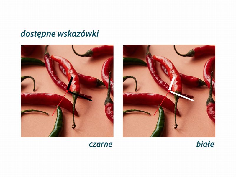 ZEGAR SZKLANY OKRĄGŁY - Chilli zdjęcie 4