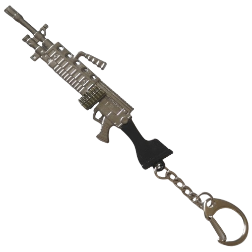 Breloczek Metalowy KARABIN Maszynowy SAW Wojsko Maszynówka Squid Game Guner na Arena.pl