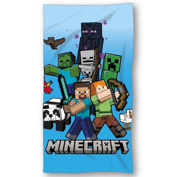 Ręcznik bawełniany 70x140 Minecraft zdjęcie 1