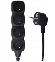 Przedłużacz 4-GN z uziemieniem 3x1 5m PC0415 czarny Emos