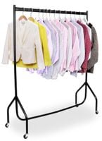 Wieszak stojący na kółkach KOJO czarny