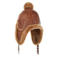 Ciepła pilotka kożuchowa czapka dziecięca Podhale 56 cm