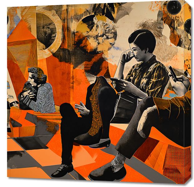 Obraz 70x70cm Przestrzeń Do Dialogu zdjęcie 1