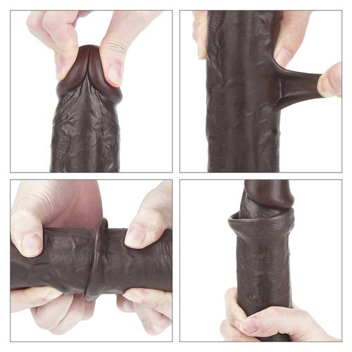 9.0'' sliding skin dual layer dong - black na Arena.pl