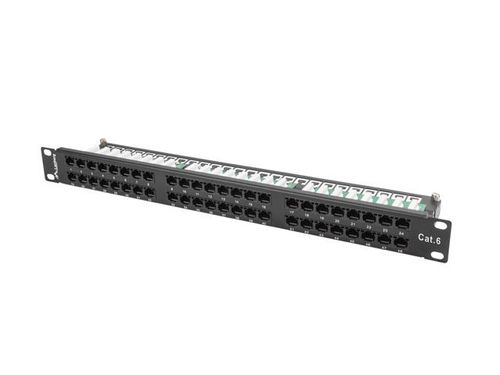 Patch Panel 48 Port 1U Kat.5E szary na Arena.pl