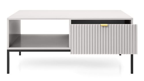 Stolik Delicious ryflowany szary na Arena.pl