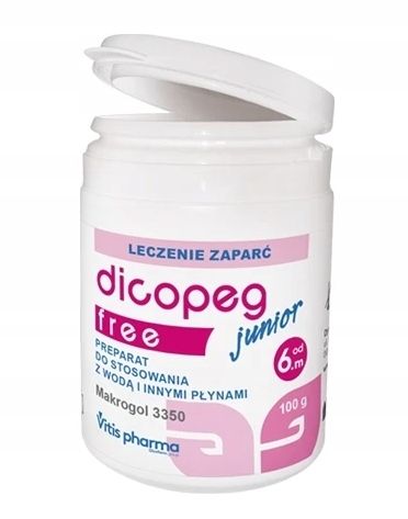 Dicopeg Junior Free 100 g Zaparcia Makrogol zdjęcie 1