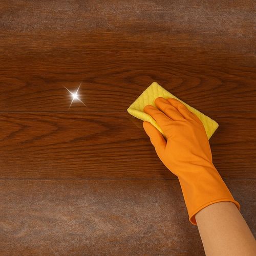 Zestaw do Polerowania Drewna Podłóg Mebli Wosk BeeWax + Wełna Stalowa na Arena.pl