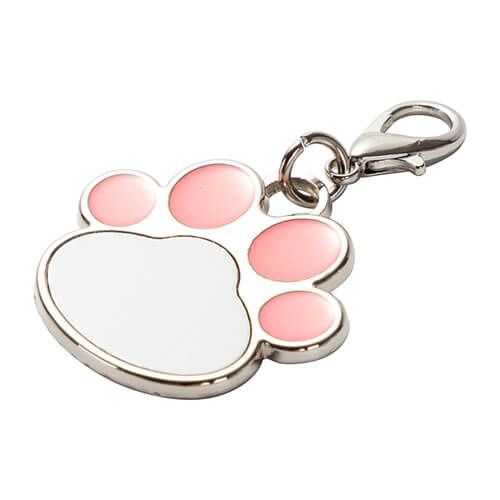 Identyfikator dla psa do sublimacji - różowa łapa na Arena.pl