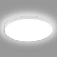 LAMPA SUFITOWA LED PLAFON ŁAZIENKOWY OKRĄGŁY NOWOCZESNY 24W 6500K IP54
