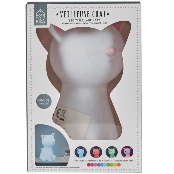 Lampka Cat Night biała zdjęcie 2