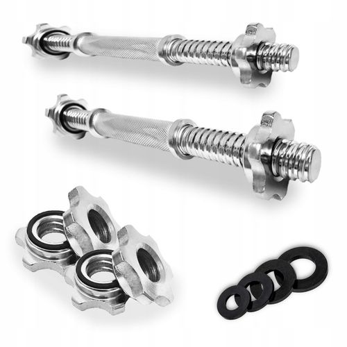 Zestaw 2 x Gryf krótki do hantli 36 cm 25 mm gryfik sztangielka do ćwiczeń na Arena.pl