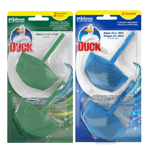Duck WC Zawieszka do toalety 4w1 Aqua Green Pine + Blue Marine zestaw na Arena.pl