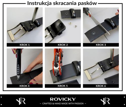 pasek męski skórzany rns-100 black na Arena.pl