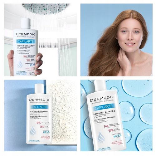 Dermedic Capilarte, szampon kojący do włosów i nadwrażliwej skóry, 300 ml na Arena.pl