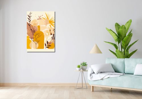 Obraz 60x90cm Złote Rośliny na Arena.pl