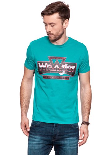 WRANGLER TEE BLUE BAY W7B69FKVG L na Arena.pl
