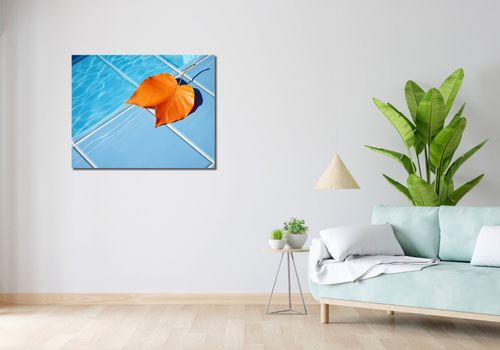 Obraz 90x70cm Liść przy Wodzie na Arena.pl