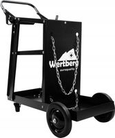 Wózek spawalniczy z miejscem na butlę - stalowe koła | wzmocniony | 85 kg