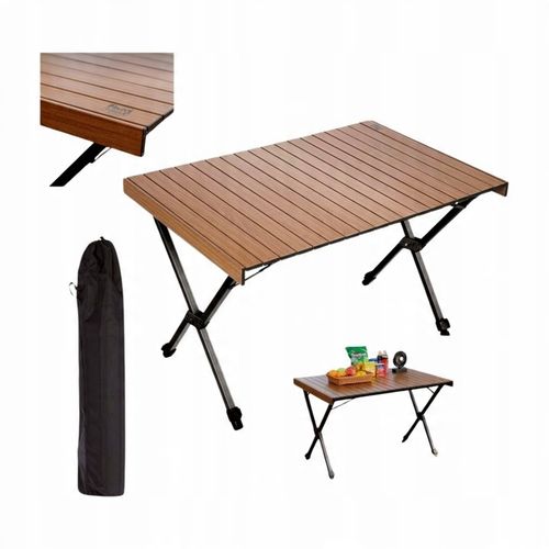 Stół kempingowy TIMBER RIDGE składany regulowany aluminiowy dla 4-6 osób na Arena.pl