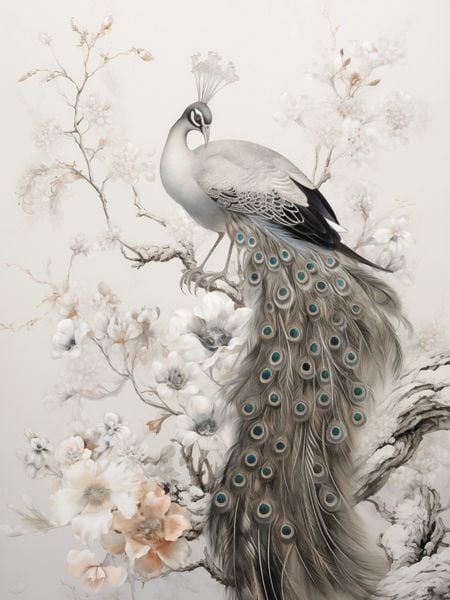 Plakat 75x100cm Pawia Gracja zdjęcie 1