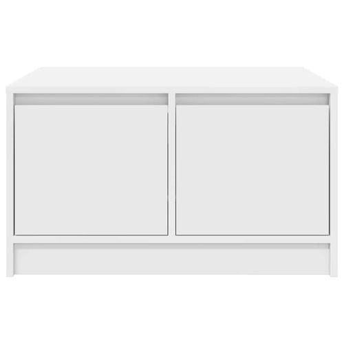 Stolik kawowy z szufladami Biały 70,5x70x40 cm na Arena.pl