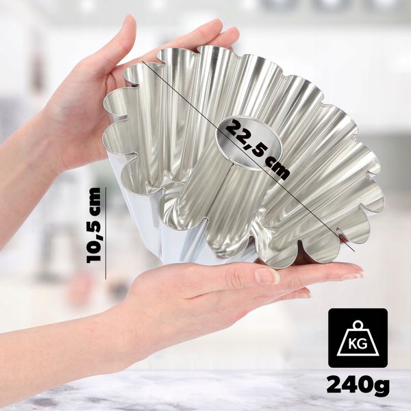 FORMA BLACHA Z KOMINEM DO PIECZENIA BABKI 22cm zdjęcie 5