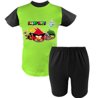 Krótka Piżama dziecięca Angry Birds - Wściekłe Ptaki