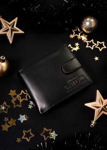 Elegancki portfel męski skórzany zapinany w pudełku na prezent Always Wild na Arena.pl