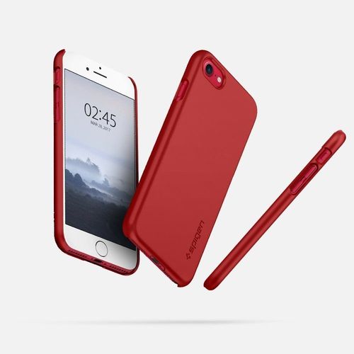 Spigen Thin Fit SLIM Etui iPhone 8 / 7 czerwone na Arena.pl
