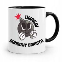 Dla Baristy Baristki Kawiarki Kubek Czarny Prezent Z Nadrukiem Ze Zdjęciem