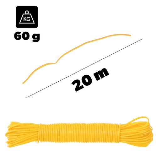 KADAX Linka Do Bielizny sznurek Na Pranie 20 metrów Z Wkładem sznur Balkon na Arena.pl