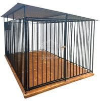 Kojec dla psa 2x3m  - Podłoga drewniana - Dach spad w bok ID774