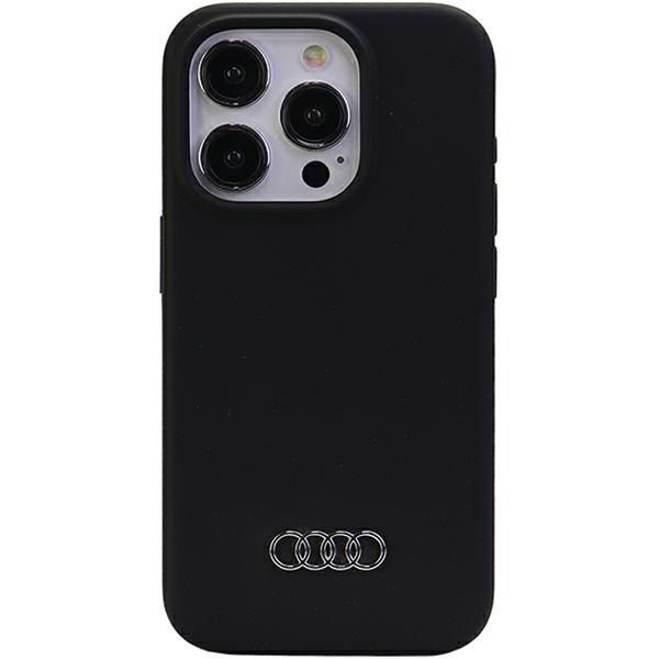 Audi Silicone Case iPhone 15 Pro Max 6.7" czarny/black hardcase zdjęcie 1