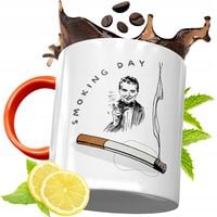 Kubek Pomarańczowy Dla Palacza Prezent Z Nadrukiem Ze Zdjęciem