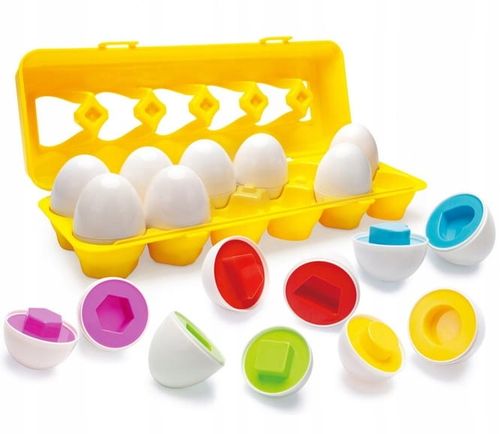 UKŁADANKA LOGICZNA SMART JAJKA SORTER KSZTAŁTY MONTESSORI na Arena.pl