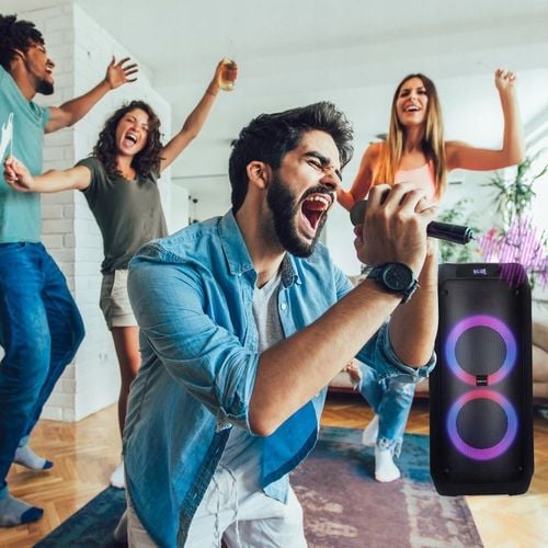 Głośnik Bluetooth Karaoke Manta 2x8' Manta ATTIS mikrofon SPK0802B120 na Arena.pl