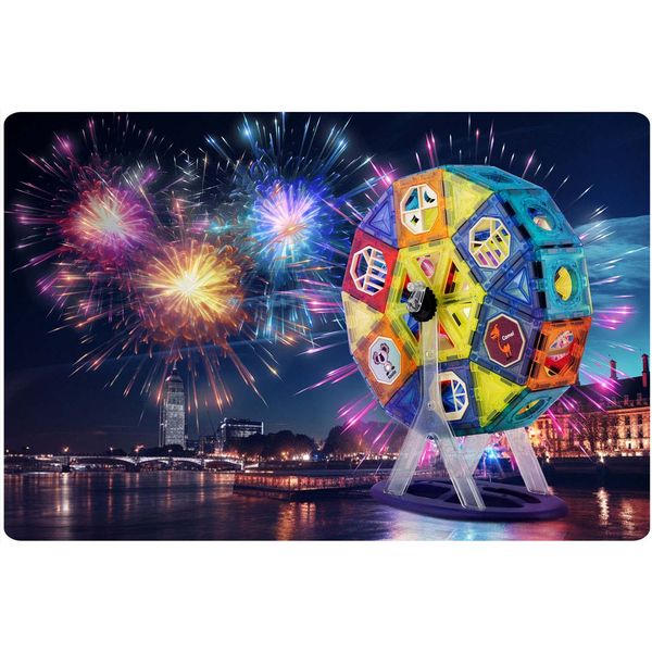 Klocki magnetyczne z karuzela RK-769 Ricokids zdjęcie 9