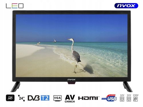 Telewizor samochodowy NVOX 24" FullHD USB HDMI 12V na Arena.pl
